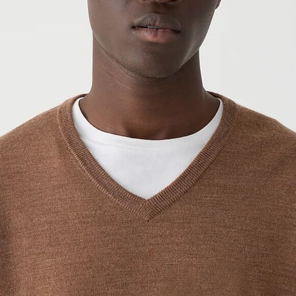 J. Crew Merino wool V-neck sweater Men’s XL - Picture 2 of 11